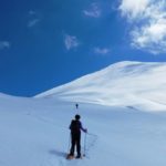 Spring snowshoeing hiking