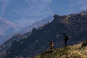 November Trek with Swim in the Lake