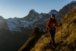 November Trek with Swim in the Lake