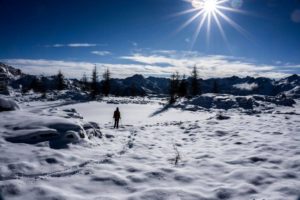 Monte Avic Hike in winter