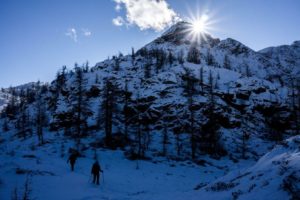 Monte Avic Hike in winter