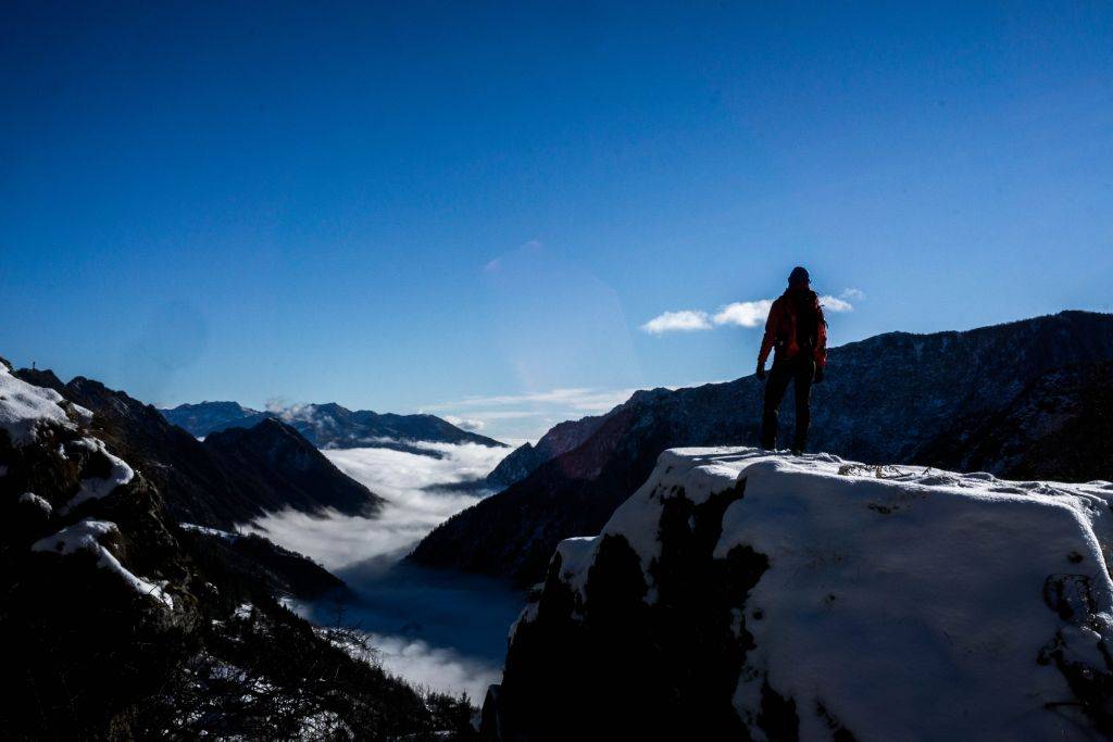 Monte Avic Hike in winter