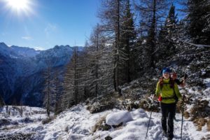 Monte Avic Hike in winter