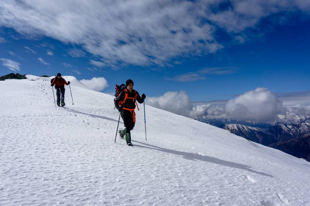 Hard walk in the Alps