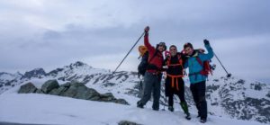 Hard walk in the Alps