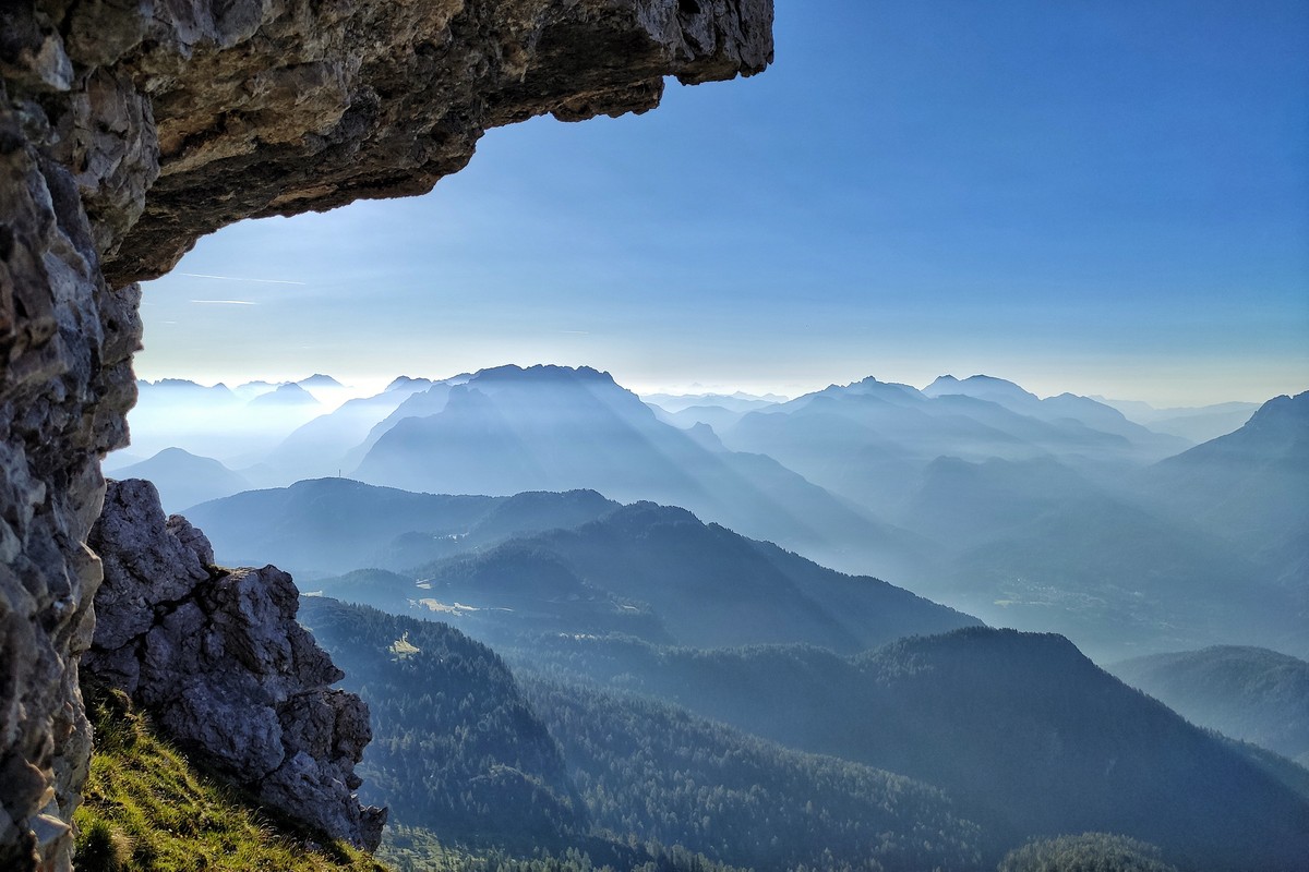 dolomites trekking alps dusk