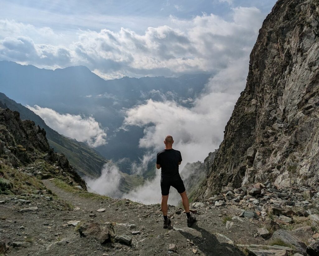 hiking solo in the alps